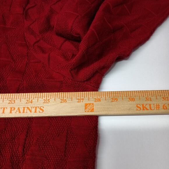 New Shaquille O'Neal 1/4 Zip Flag Red Pullover Sweater Men's Size 3XLT - Picture 5 of 7